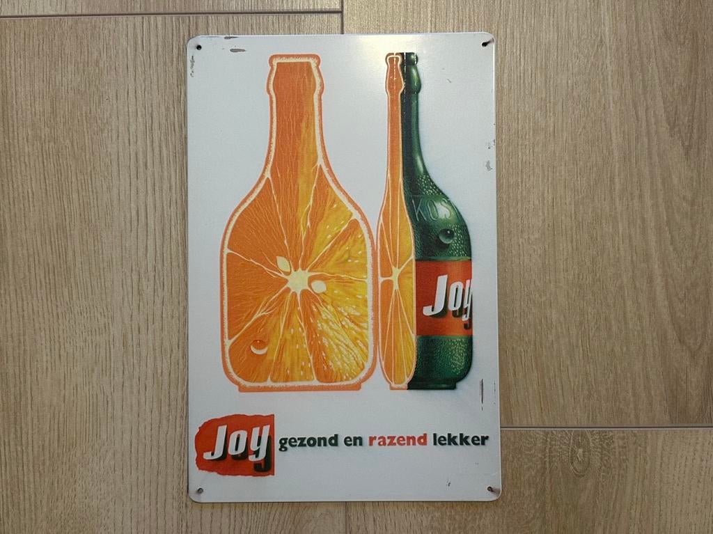Reclamebord Joy Limonade 20x30, Ophalen of Verzenden, Zo goed als nieuw, Reclamebord