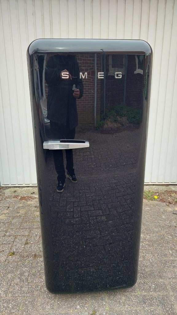 Zwarte smeg koelkast, Witgoed en Apparatuur, Airco's, Ophalen, Zo goed als nieuw, Mobiele airco, 3 snelheden of meer