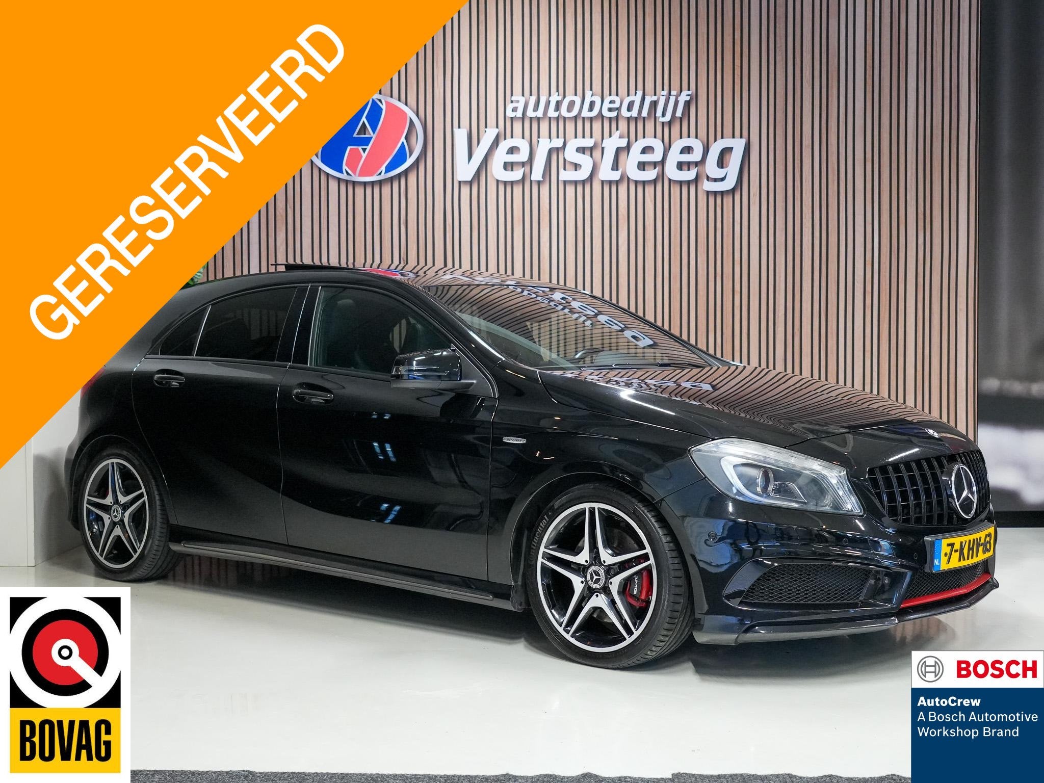 Mercedes-Benz A-klasse 250 Sport Ambition, Auto's, 730 kg, Gebruikt, 4 cilinders, Zwart