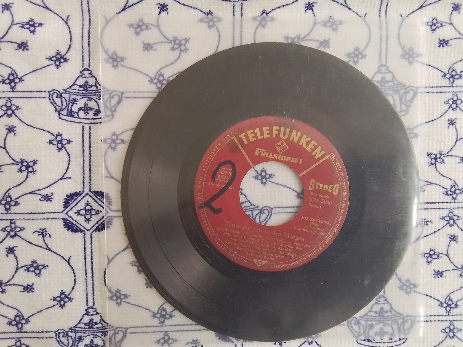 Joe taverna       Tanze mit mir in den morgen (4 liedjes) EP, Ophalen of Verzenden, Zo goed als nieuw, Pop