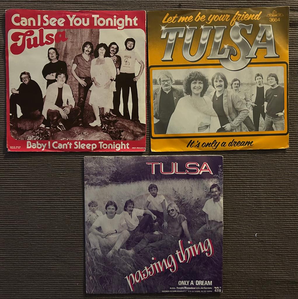 Tulsa - 3 singles - nederpop - Ruud Hermans, Fotohoes, Ophalen of Verzenden, Zo goed als nieuw, Nederlandstalig