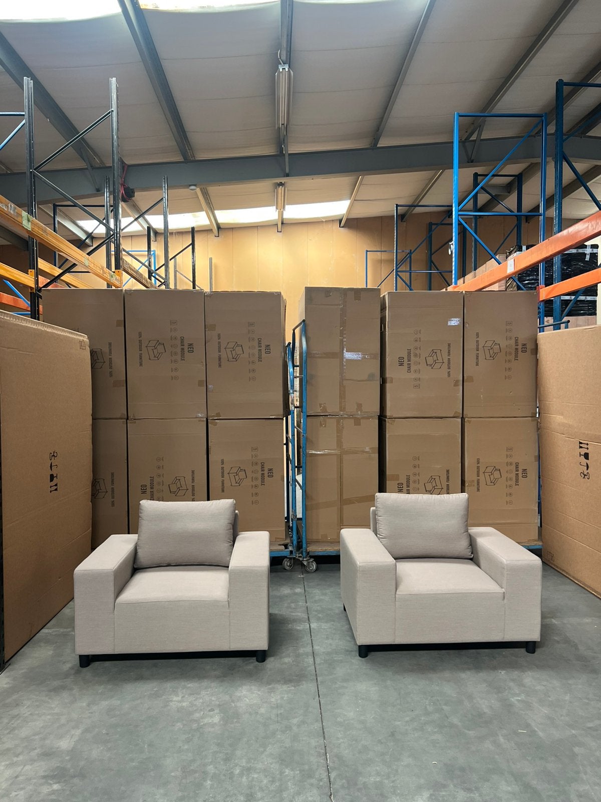 LOUNGE FAUTEUIL | SUNBRELLA | NIEUW | DIRECT UIT VOORRAAD, Tuin en Terras, Ophalen, Nieuw, 2 zitplaatsen