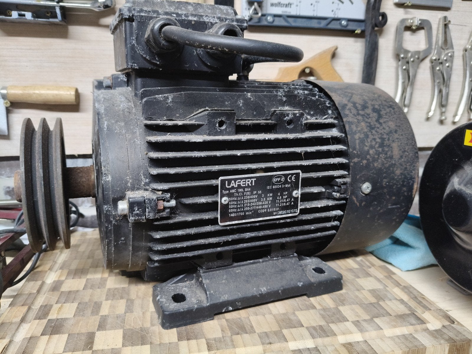 Zware Lafert motor - Type AMC 100L BA4, 3 kW, IP 55, Ophalen of Verzenden