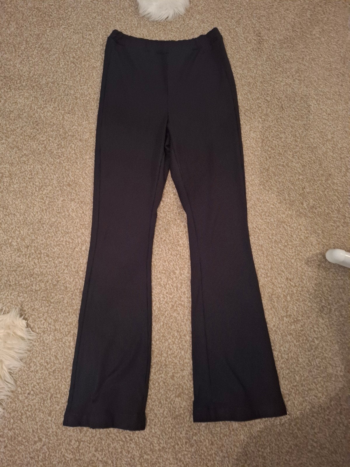 Flared broek, Kleding | Dames, Broeken en Pantalons, Ophalen of Verzenden, Zo goed als nieuw, Zwart, Lang