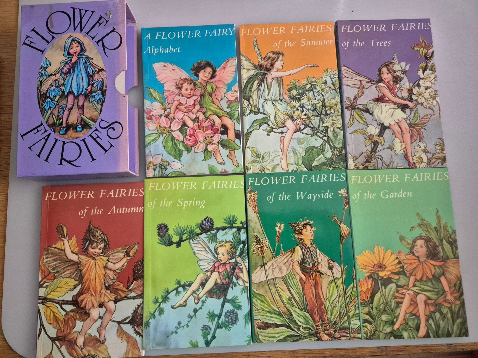 Flower Fairies boeken set - 7 delen met doos, Ophalen of Verzenden, Zo goed als nieuw, Cicely Mary Barker, 3 tot 4 jaar