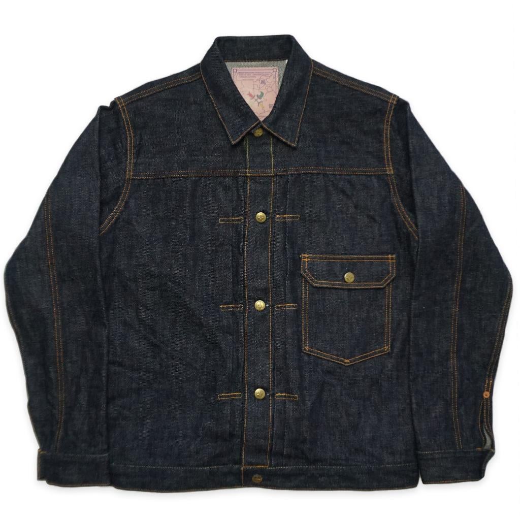 THREE KINGDOMS OVERALLS TK991 Natural Indigo Denim Jacket, Maat 52/54 (L), THREE KINGDOMS OVERALLS, Zo goed als nieuw, Verzenden