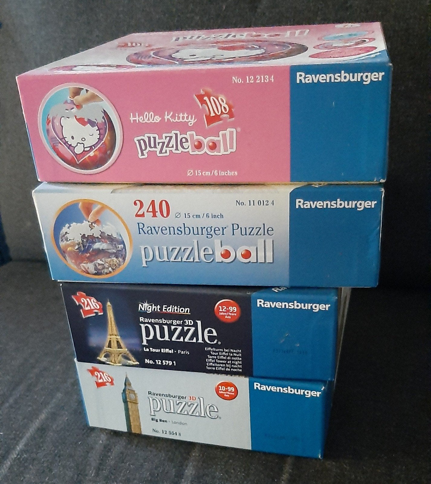 3d puzzel ravensburger 4x, Ophalen, Gebruikt, Rubik's of 3D-puzzel