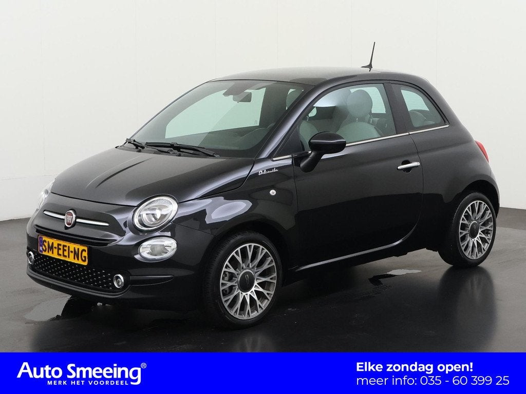 Fiat 500 1.0 Hybrid Dolcevita | Navigatie | Panoramadak | Zo, Auto's, Fiat, Voorwielaandrijving, 12 maanden, Stof, Gebruikt