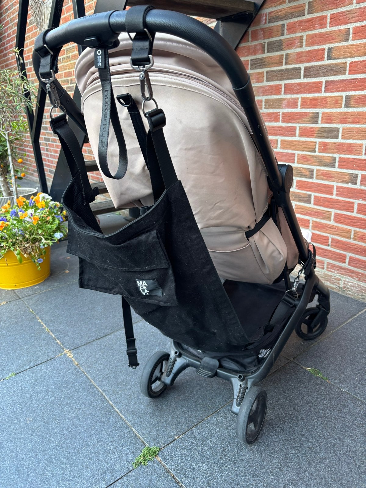 Zwarte Mazelaki hangmat voor buggy/ kinderwagen, Ophalen of Verzenden, Zo goed als nieuw, Kinderwagen, Bugaboo