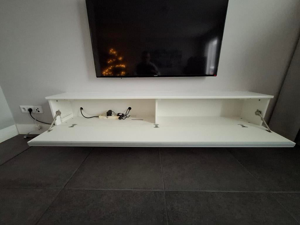 Modern en strak zwevend hoogglans TV meubel, Ophalen, Nieuw, 25 tot 50 cm, Minder dan 100 cm