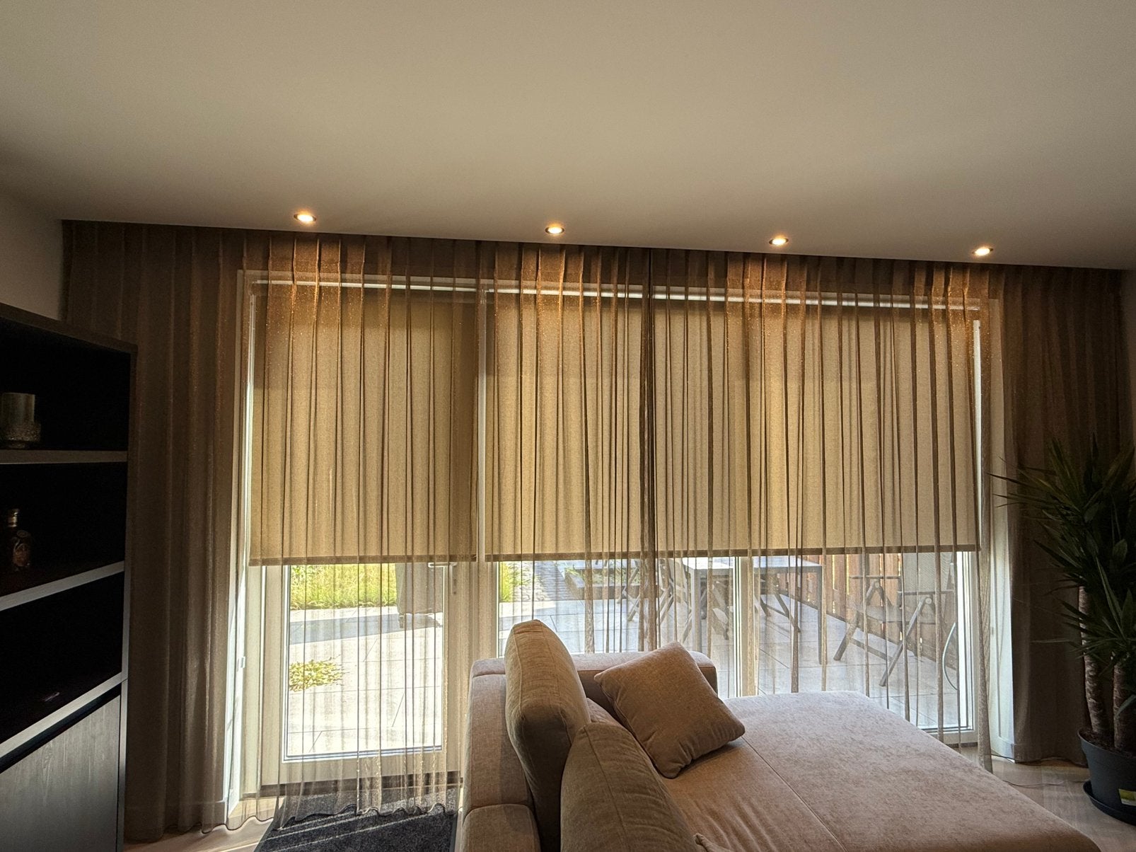 Luxe raamdecoratie, Ophalen, Zo goed als nieuw, Goud, Gordijn