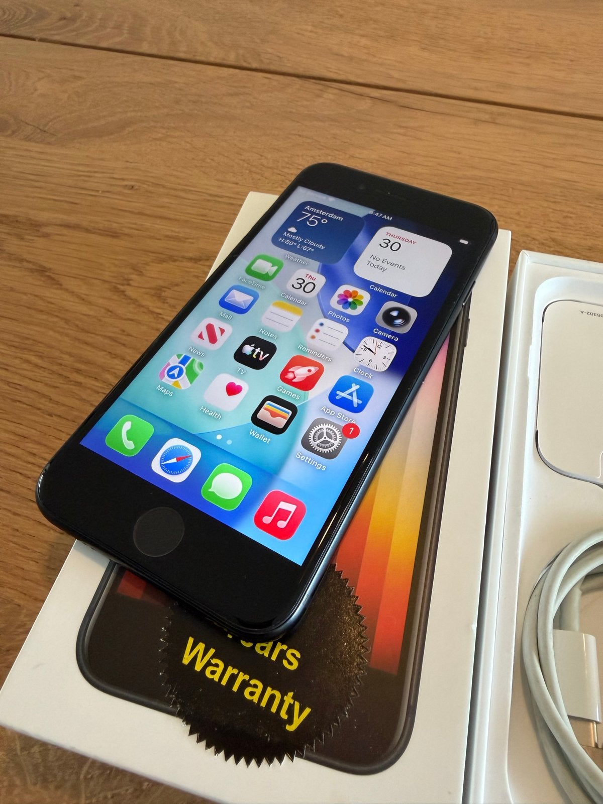 iPhone SE gen3 (2022) 128GB in zeer nette staat, Zwart, Ophalen of Verzenden, 81 %, Zonder simlock