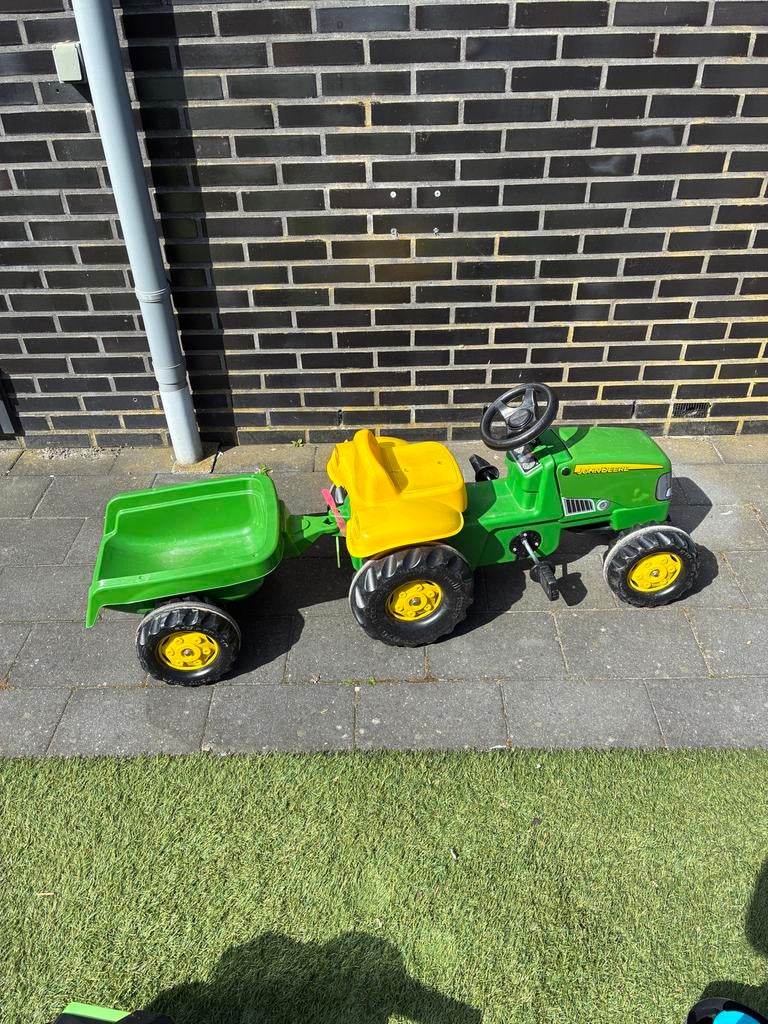 Rolly Toys John Deere Traptractor met Aanhanger, Ophalen, Gebruikt