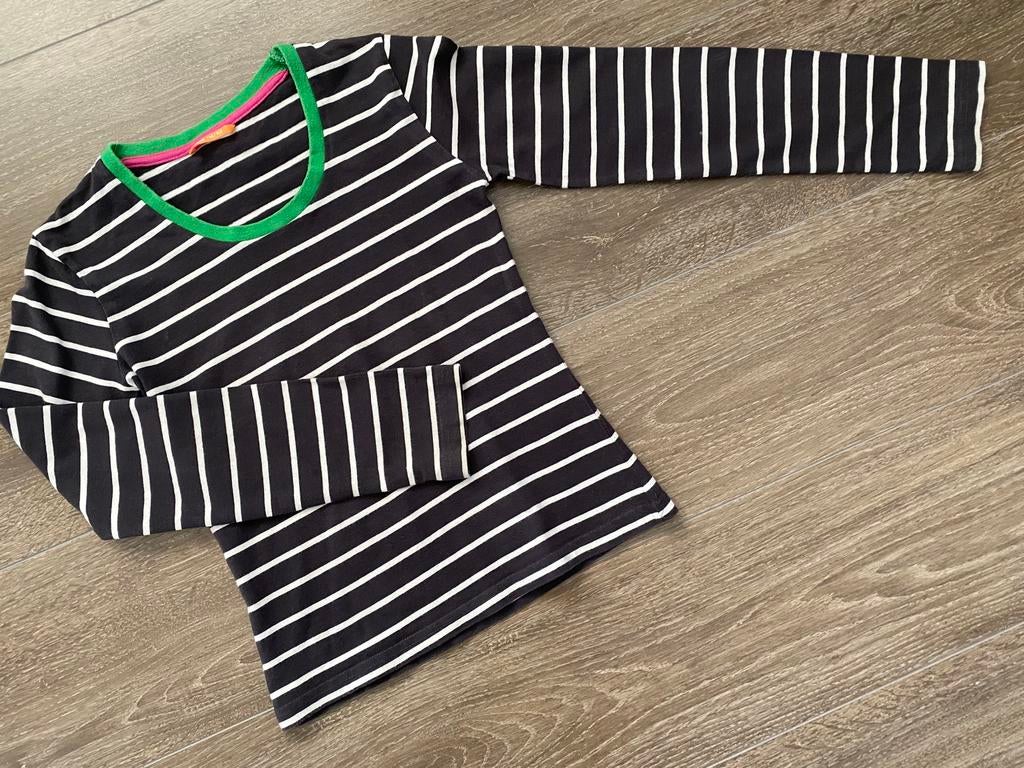 Meisjes top shirt met Bretons streepje maat 146 van de HEMA, Gebruikt, Meisje, Ophalen of Verzenden, Shirt of Longsleeve