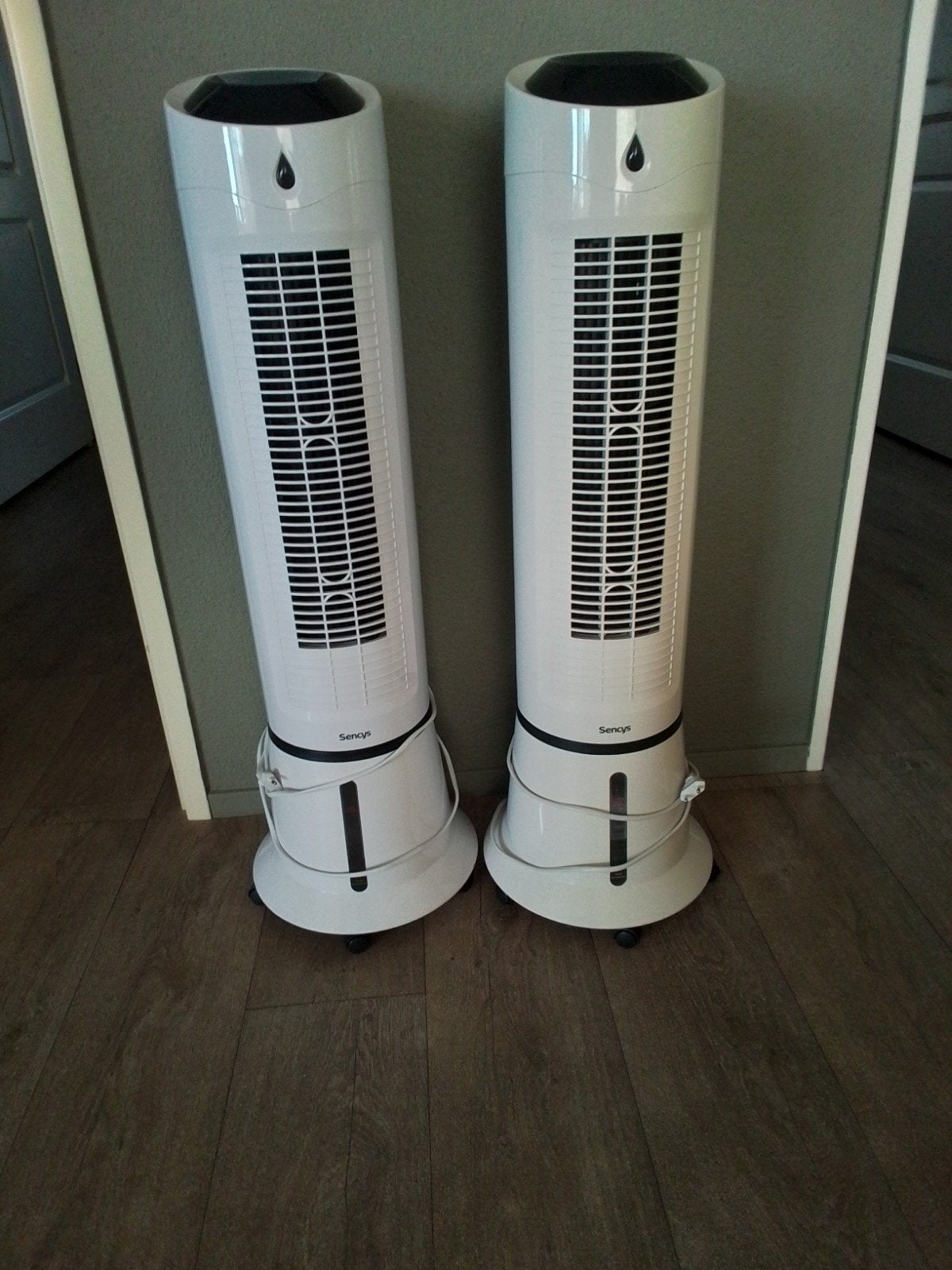 luchtkoeler,  ventilator Sencys  2x, Ophalen, Ventilator met afstandsbediening, Gebruikt, Torenventilator