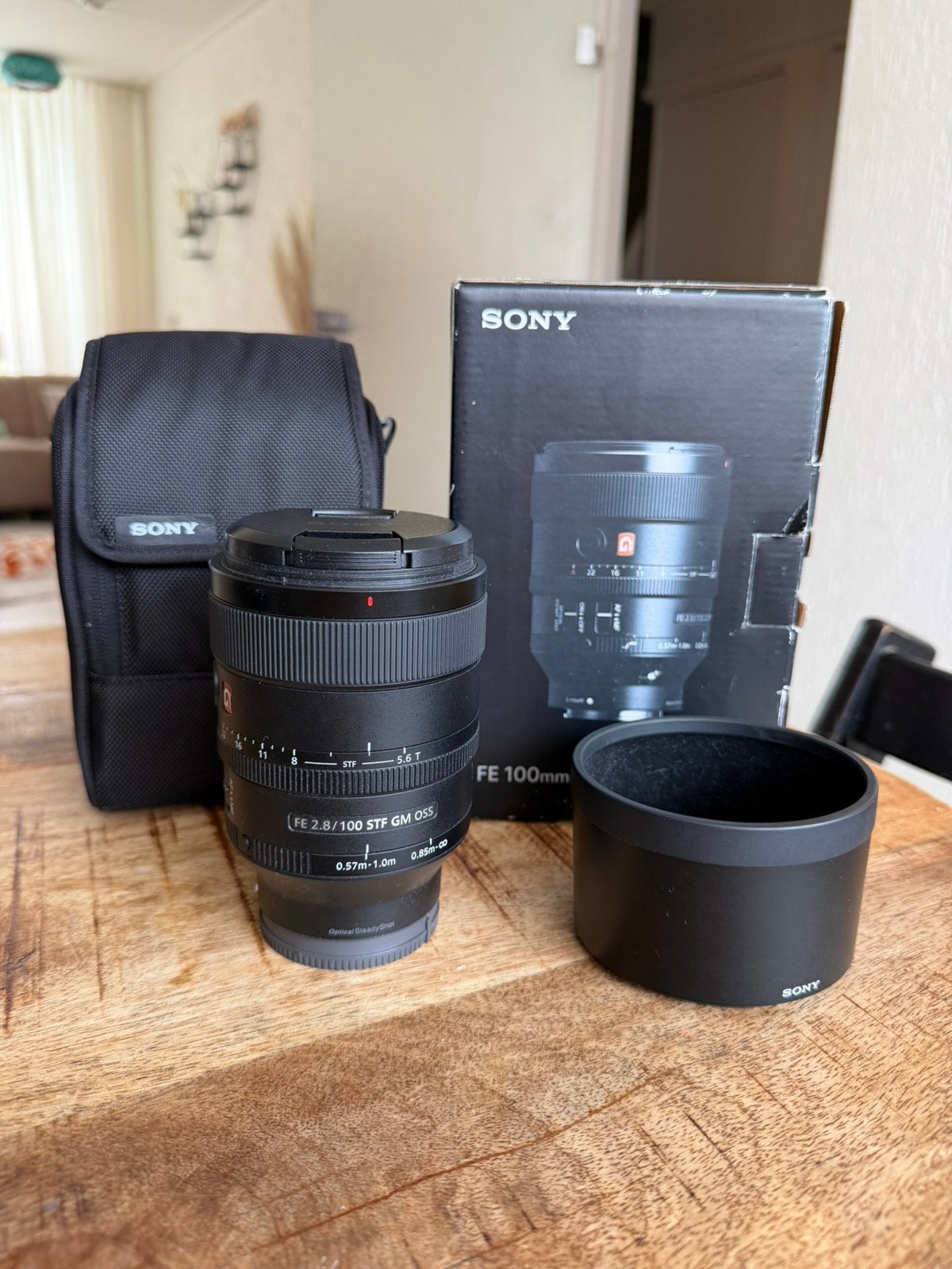 Sony FE 100mm F/2.8 STF GM OSS, Ophalen, Zo goed als nieuw, Telelens