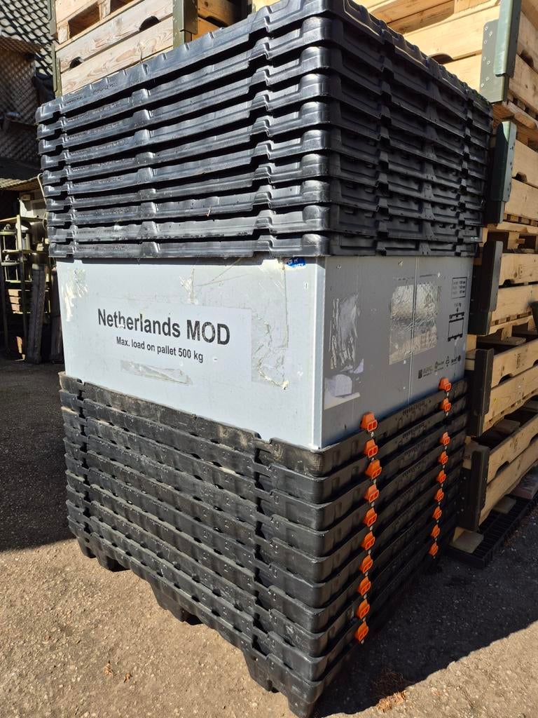 Stapelbare kunststof pallets - Max. 500 kg, Zakelijke goederen, Kantoor en Winkelinrichting | Magazijn, Stelling en Opslag, Ophalen of Verzenden