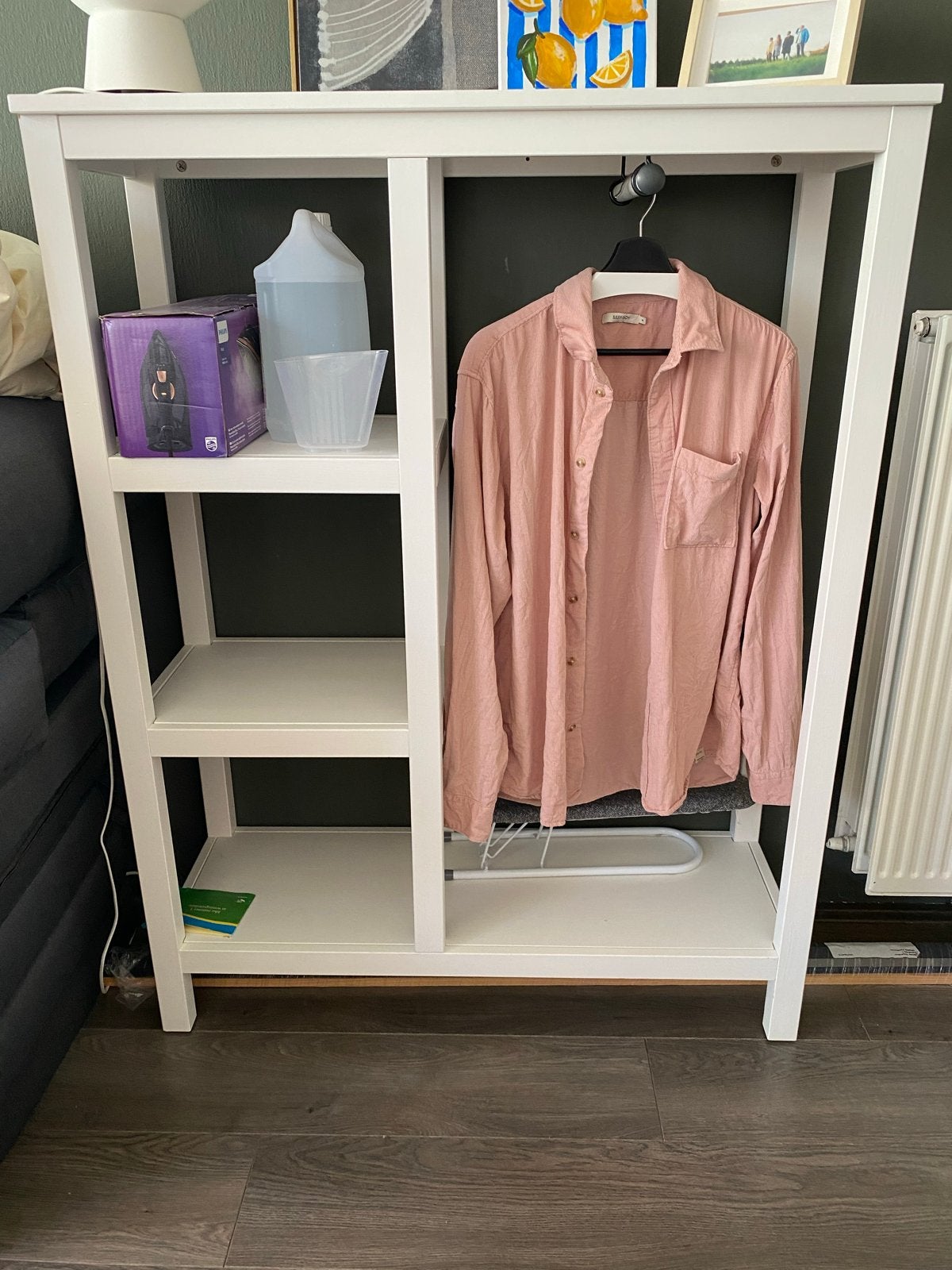 Ikea Hemnes open kledingkast wit - zo goed als nieuw, Huis en Inrichting, Kasten | Kledingkasten, Ophalen, Met plank(en), 100 tot 150 cm