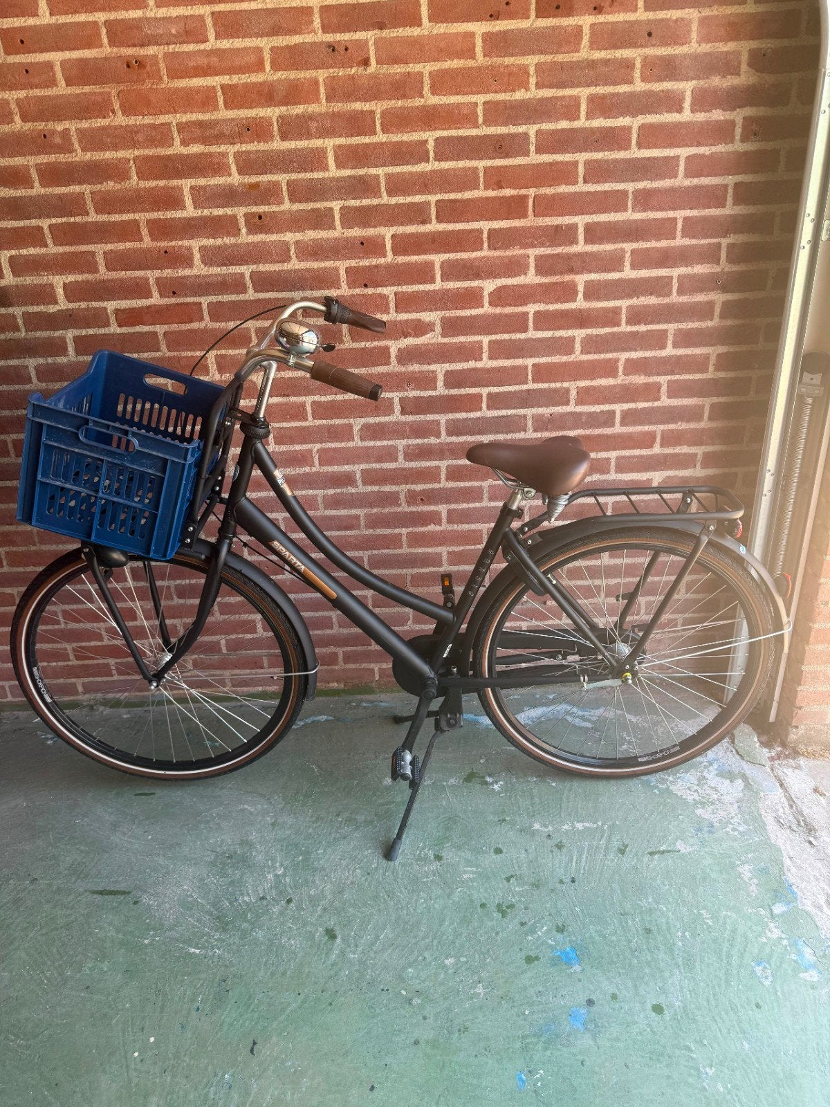 Sparta Pickup Classic damesfiets 49 cm met voordrager, Ophalen, Sparta, Gebruikt, Velgrem