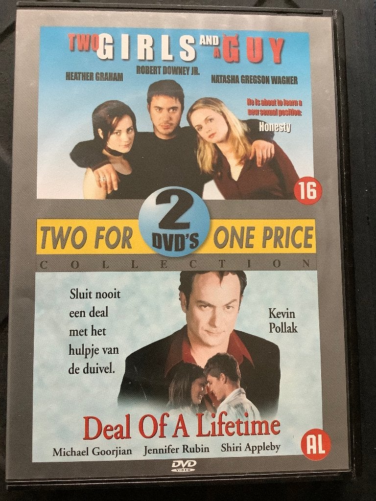 Two Girls and a Guy / Deal of a Lifetime (2 DVD's), Vanaf 16 jaar, Nederlands, Overige genres, Ophalen of Verzenden