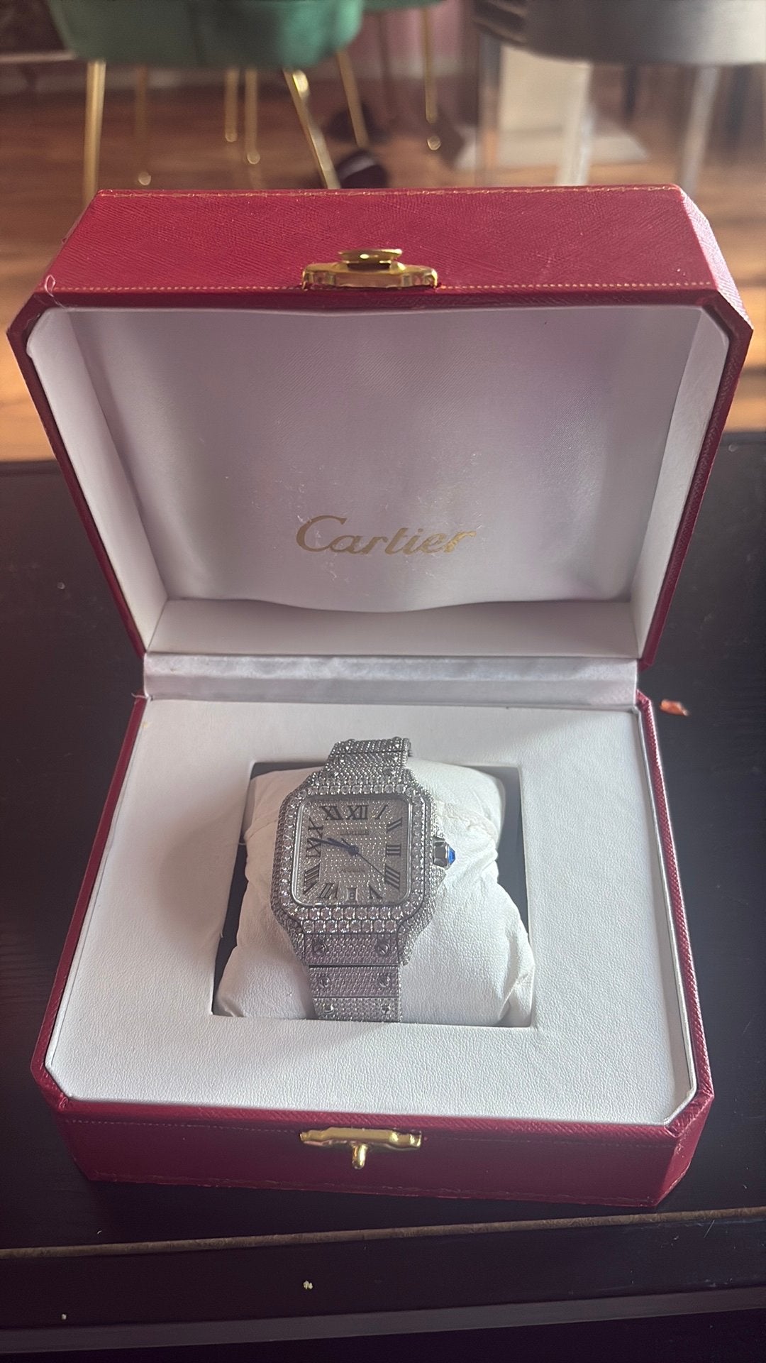 unisex cartier horloge, Ophalen of Verzenden, Zo goed als nieuw, Staal, Overige merken