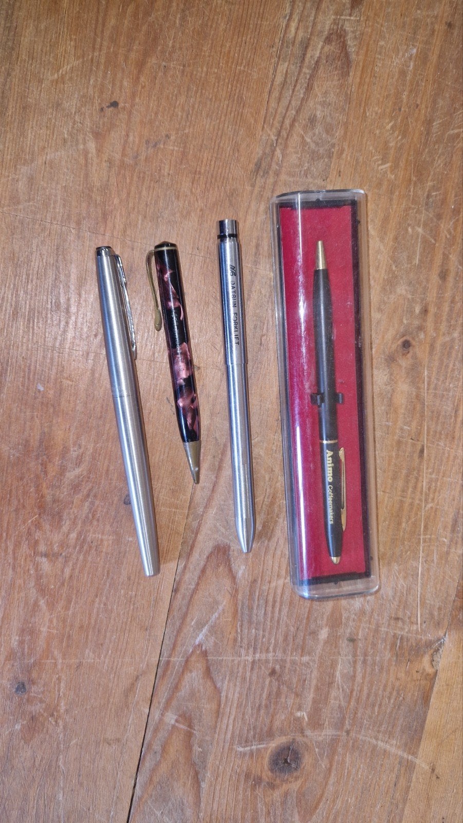 4 x oude pen. Oa parker, Verzamelen, Pennenverzamelingen, Ophalen of Verzenden, Balpen, Parker