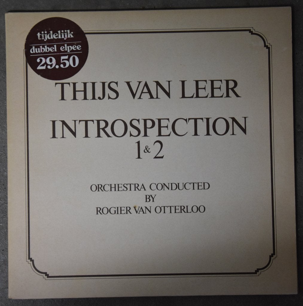 Thijs van leer Introspection 1en 2 dubbel elpee lp vinyl 12", Kamermuziek, Ophalen of Verzenden, Zo goed als nieuw, 12 inch