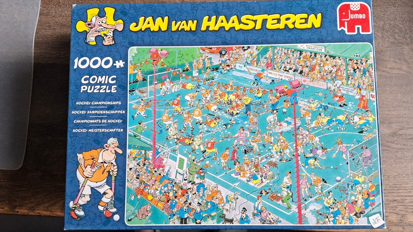 Jan van Haasteren Puzzels: Rollerdisco & Hockey, Ophalen of Verzenden, 500 t/m 1500 stukjes, Zo goed als nieuw, Legpuzzel