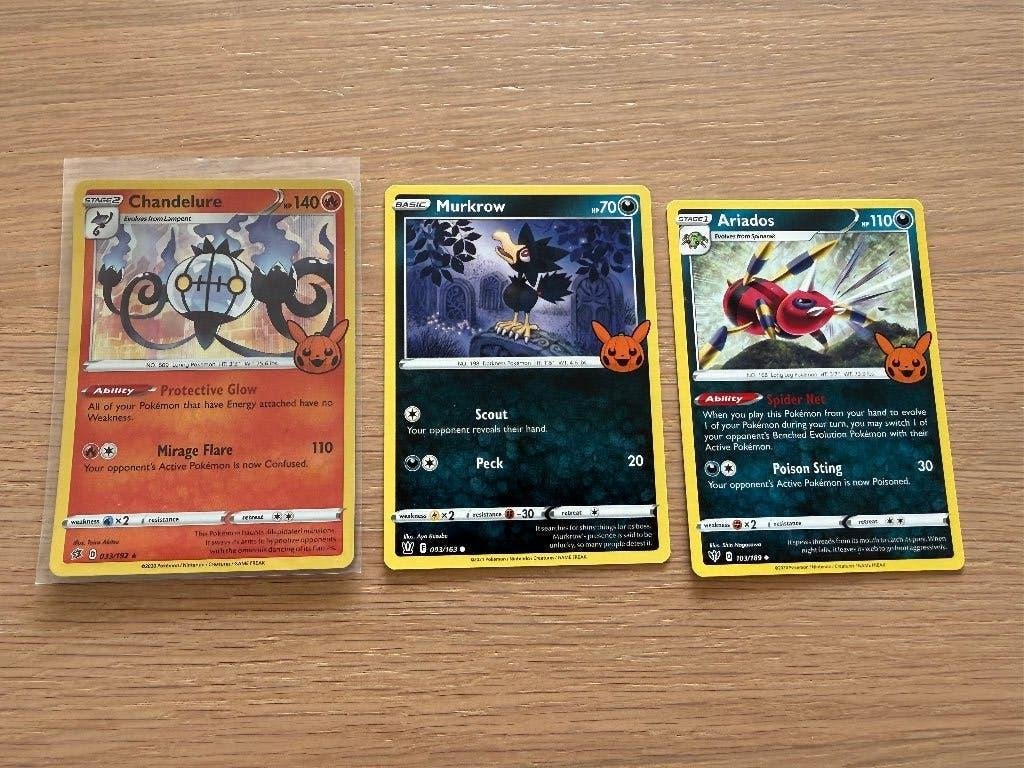 Pokemon TCG Trick or Trade 3 Kaarten Pokémon Chandelure, Ophalen of Verzenden, Zo goed als nieuw