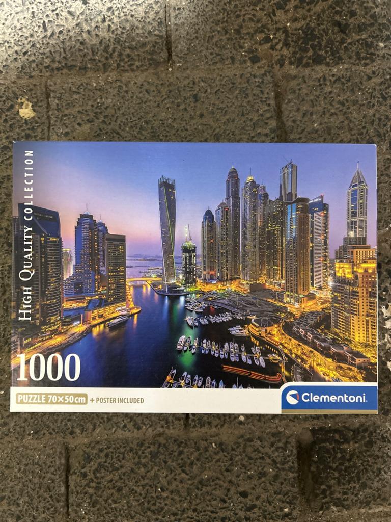 Clementoni Legpuzzel Dubai Skyline 1000 stukjes, Ophalen of Verzenden, 500 t/m 1500 stukjes, Nieuw, Legpuzzel