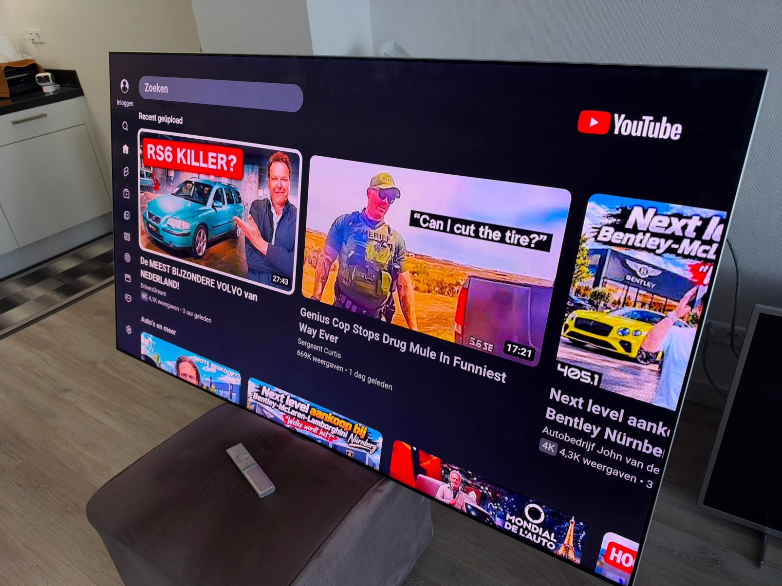Samsung Qled 65 inch 100HZ 4k UHD tv, Ophalen, QLED, Zo goed als nieuw, 100 Hz