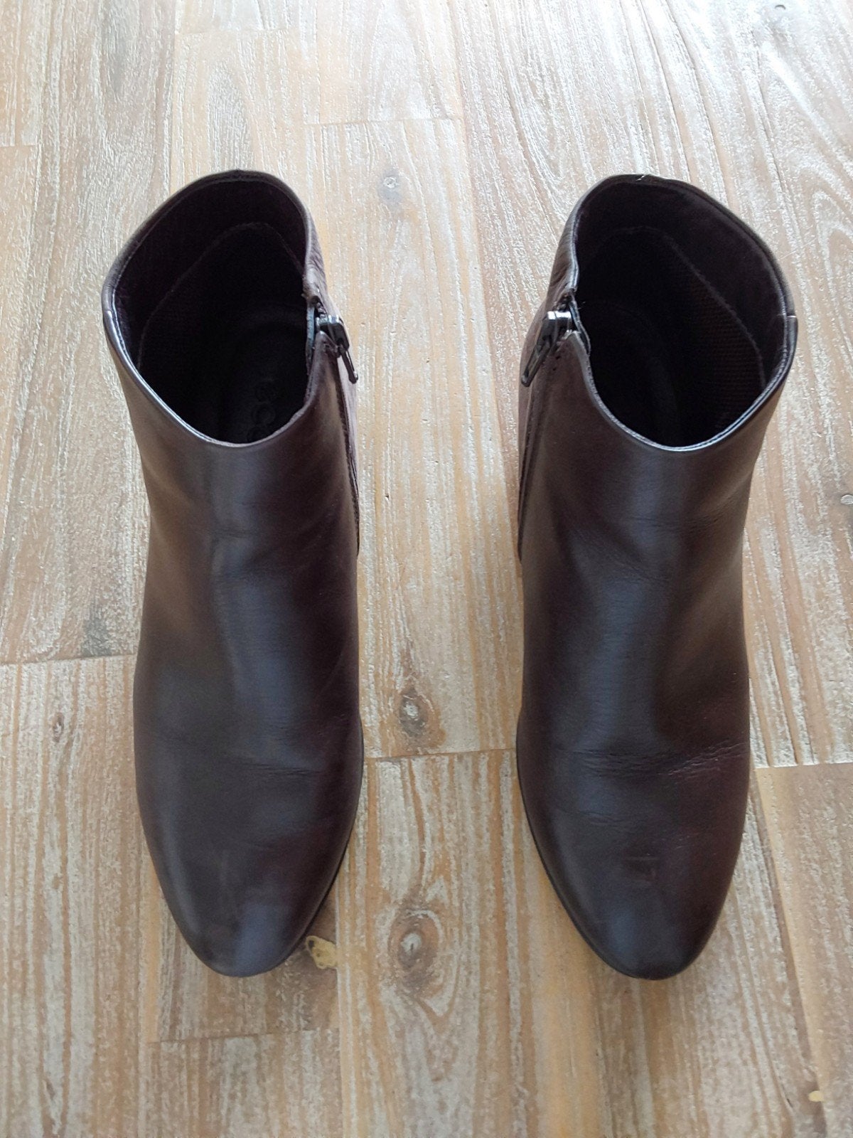 Enkel laarsjes, Ecco, Bruin, Lage of Enkellaarzen, Ophalen of Verzenden