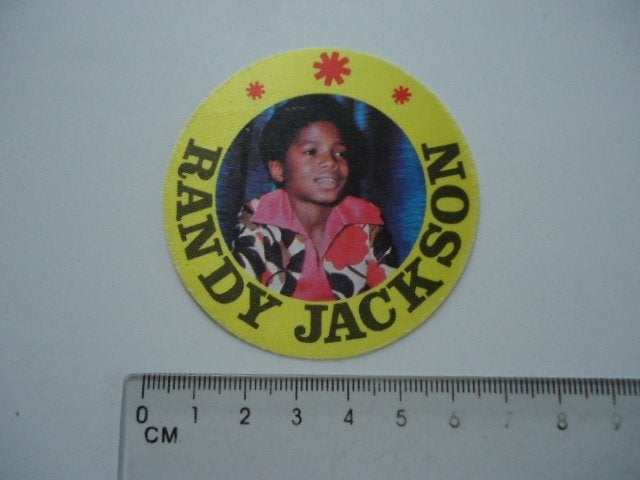 sticker oud Jackson 5 Randy broer Michael pop band muziek, Verzamelen, Verzenden, Zo goed als nieuw, Bedrijf of Vereniging
