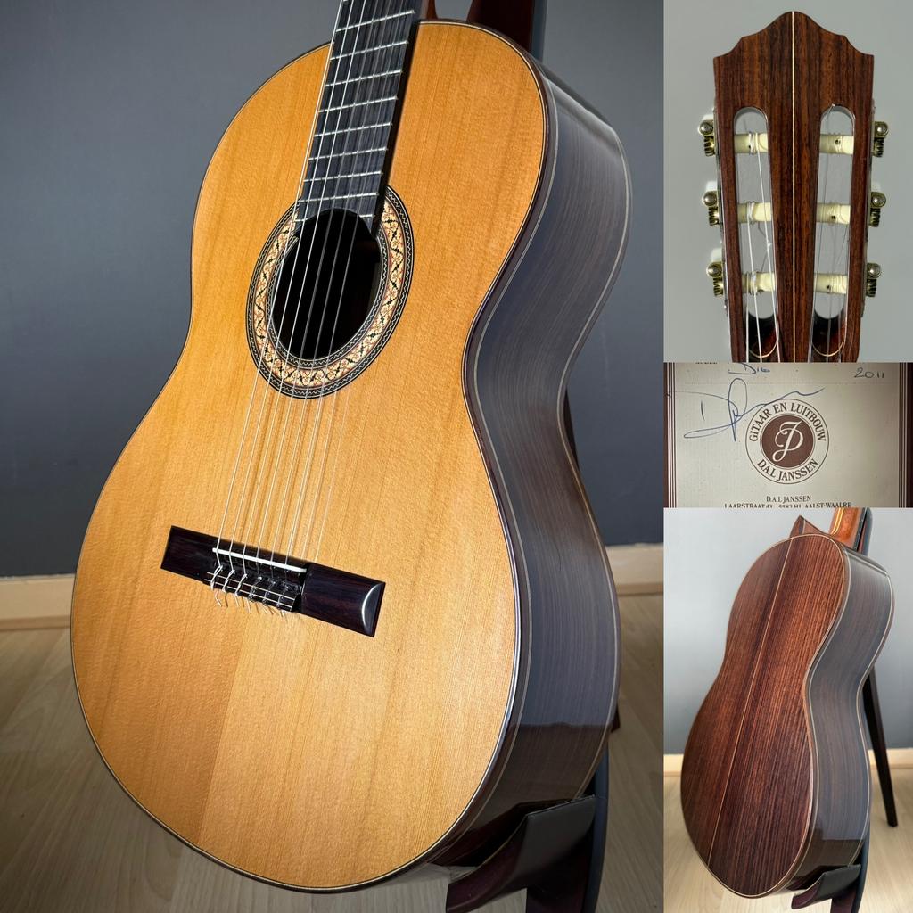 Dirk Janssen Concertgitaar, Ophalen of Verzenden, Zo goed als nieuw, Klassieke of Spaanse gitaar, Met koffer