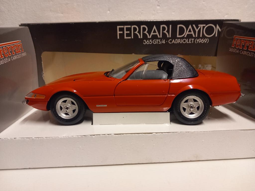 Ferrari 365 GTB Daytona softtop red Giodi metal 1:18 KRD, Ophalen of Verzenden, Zo goed als nieuw, Auto, Overige merken