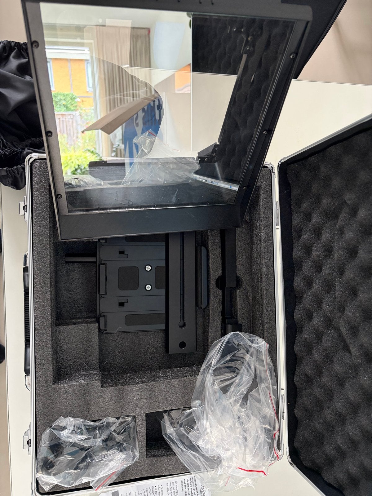Teleprompter in koffer - Nieuwstaat, Audio, Tv en Foto, Ophalen of Verzenden, Zo goed als nieuw, Video