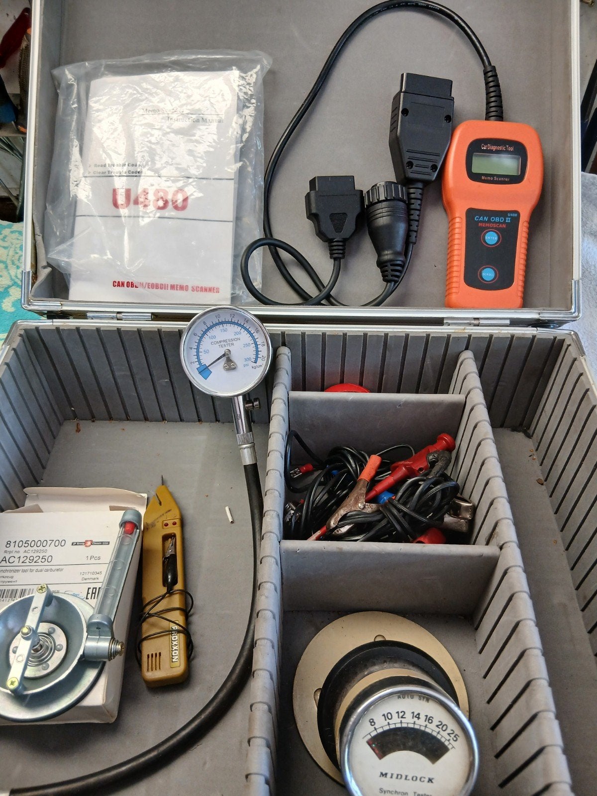 Koffer met afstel/diagnose gereedschap., Auto diversen, Ophalen of Verzenden, Gebruikt