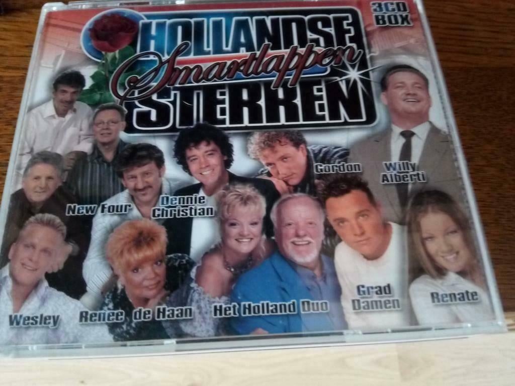 Hollandse Sterren.smartlappen 3 cd's, Ophalen of Verzenden, Zo goed als nieuw, Levenslied of Smartlap, Boxset