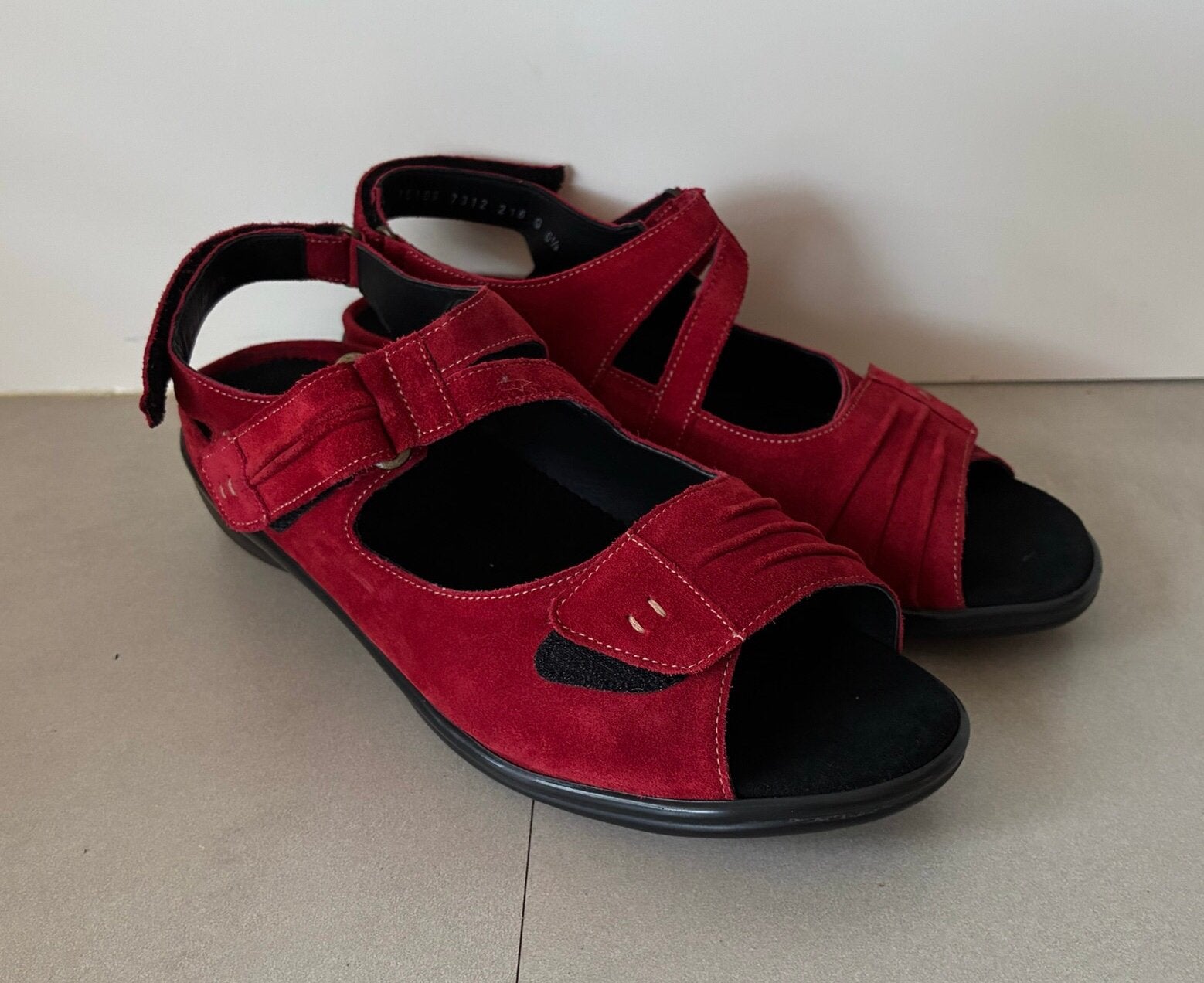 DUREA SANDALEN  MT:6.5/ 40 G, Verzenden, Zo goed als nieuw, Rood, DUREA