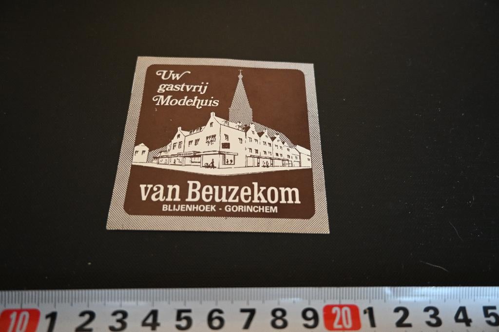 sticker Bleijenhoek Gorinchem VAN BEUZEKOM Uw gastvrij Mode, Hobby en Vrije tijd, Stickers en Plaatjes, Zo goed als nieuw, Sticker
