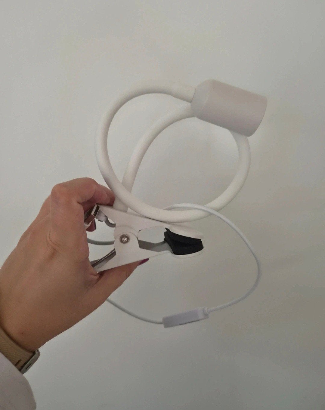 Flexibele LED Clip Lamp - Wit, Dimbaar, USB-aansluiting, Ophalen of Verzenden
