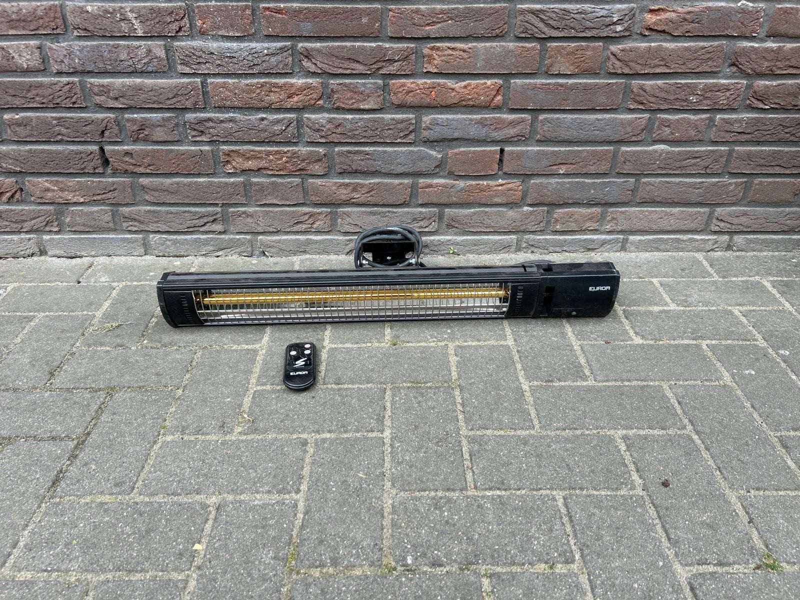 EUROM Golden 2500 Shadow terrasverwarmer, Ophalen of Verzenden, Gebruikt, Vrijstaande haard, Overige soorten