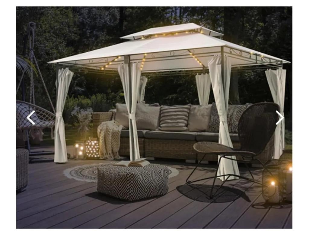 Prieel Vernazza 3x4x2.65mtr, Tuin en Terras, Partytenten, Nieuw, Pagodetent, 2 meter of meer, Minder dan 5 meter, Minder dan 4 meter