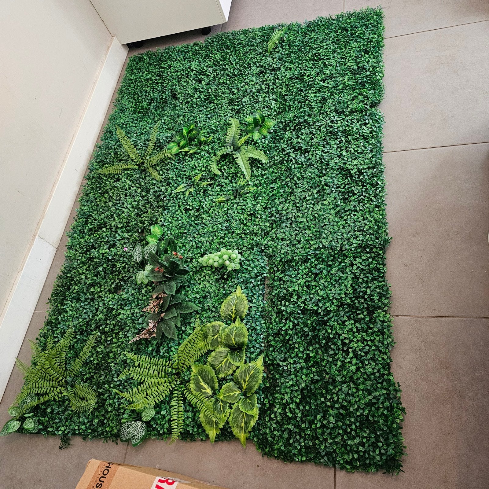 Kunstplantenwand met extra decoratie 9 stuks, Ophalen of Verzenden