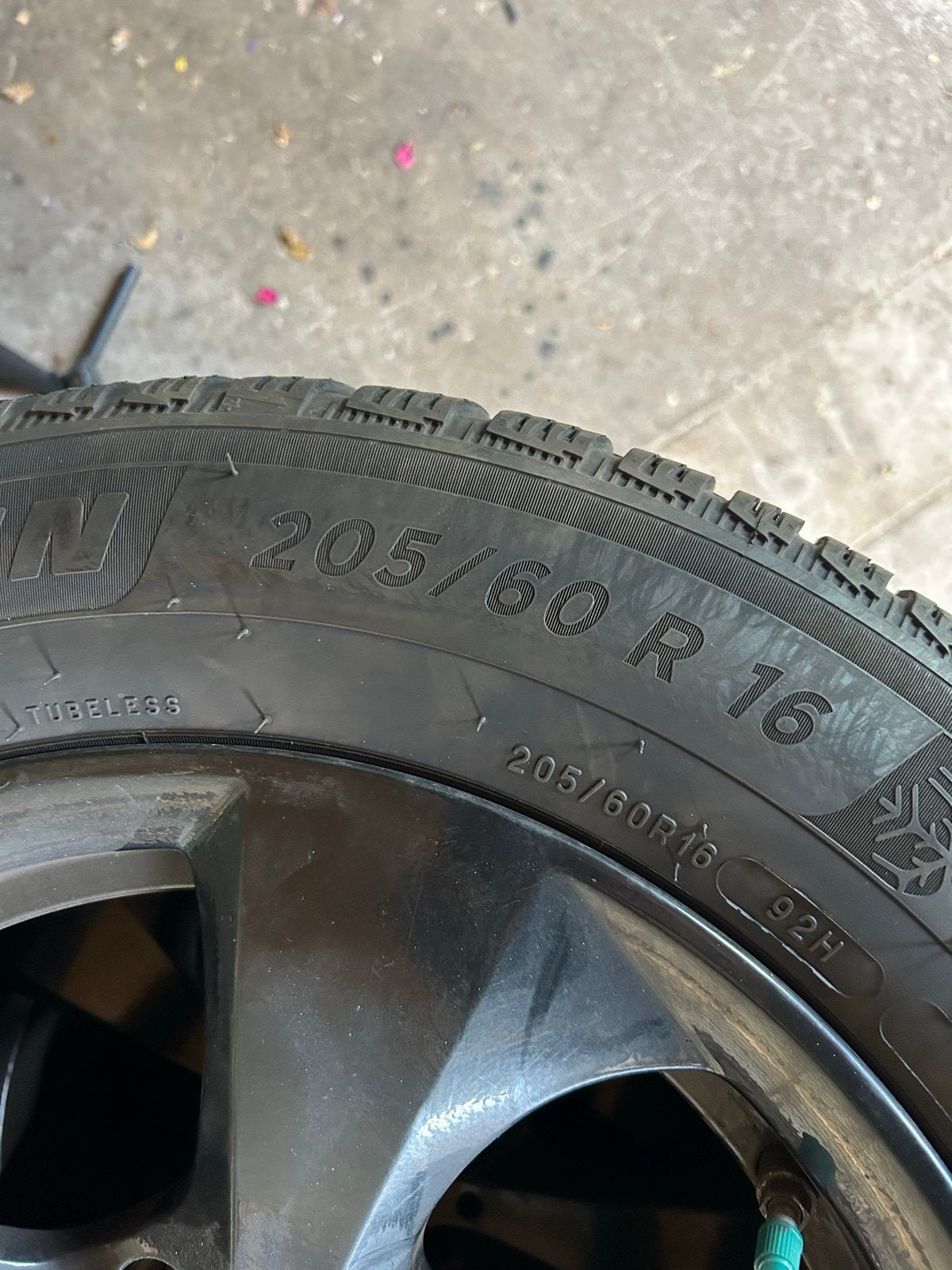 BMW F30/F31 Winterbanden Michelin Alpin 6 - 205/60 R16, Ophalen, Gebruikt, 16 inch, Banden en Velgen