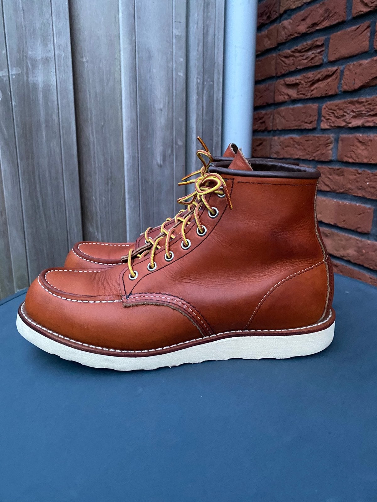 Red Wing 875 6inch moc toe Oro-Legacy US9,5D/EU42,5, Bruin, Boots, Ophalen of Verzenden, Zo goed als nieuw