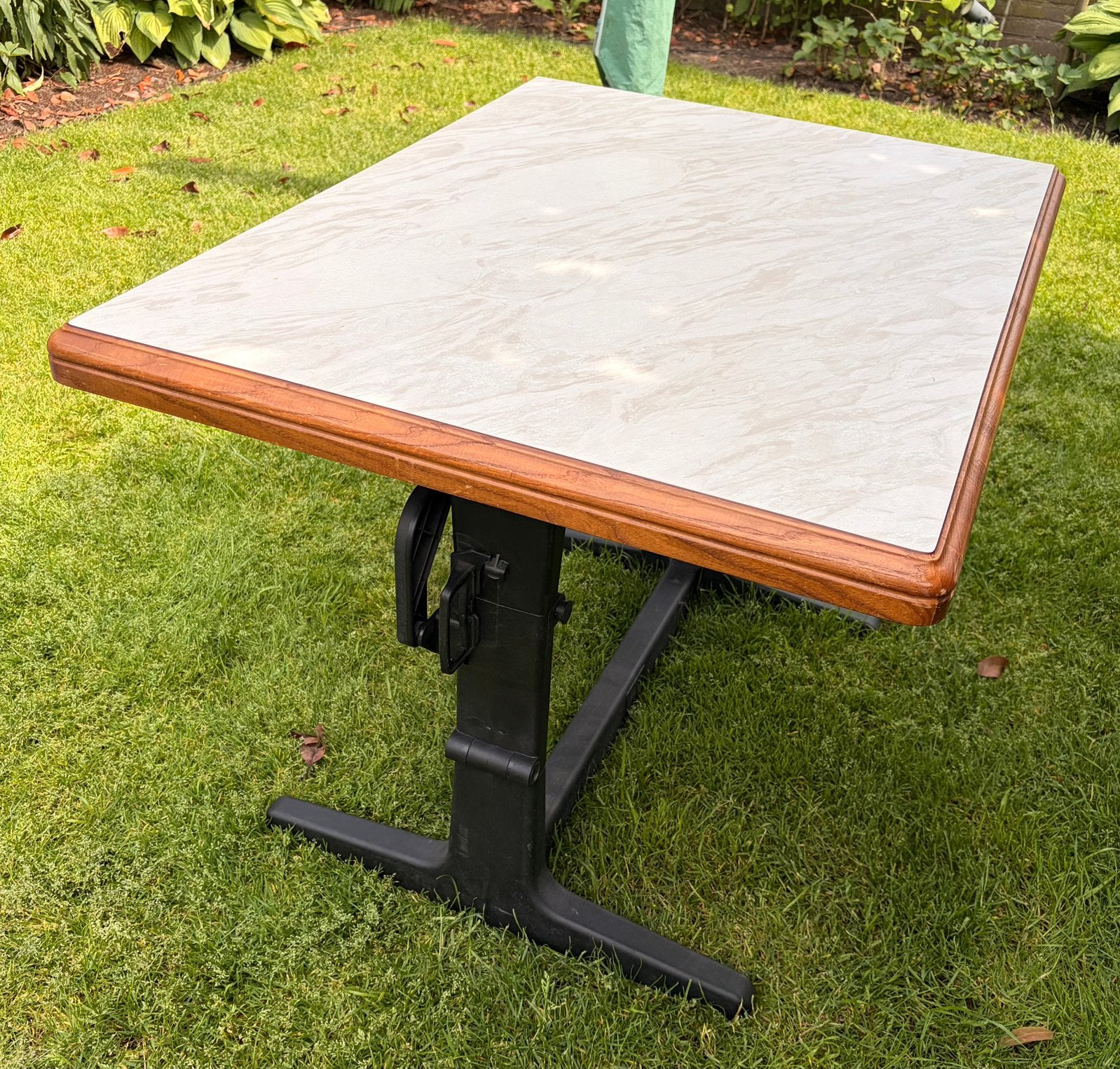 Caravan tafel - Inklapbaar en verstelbaar, Caravans en Kamperen, Caravan accessoires, Ophalen, Gebruikt