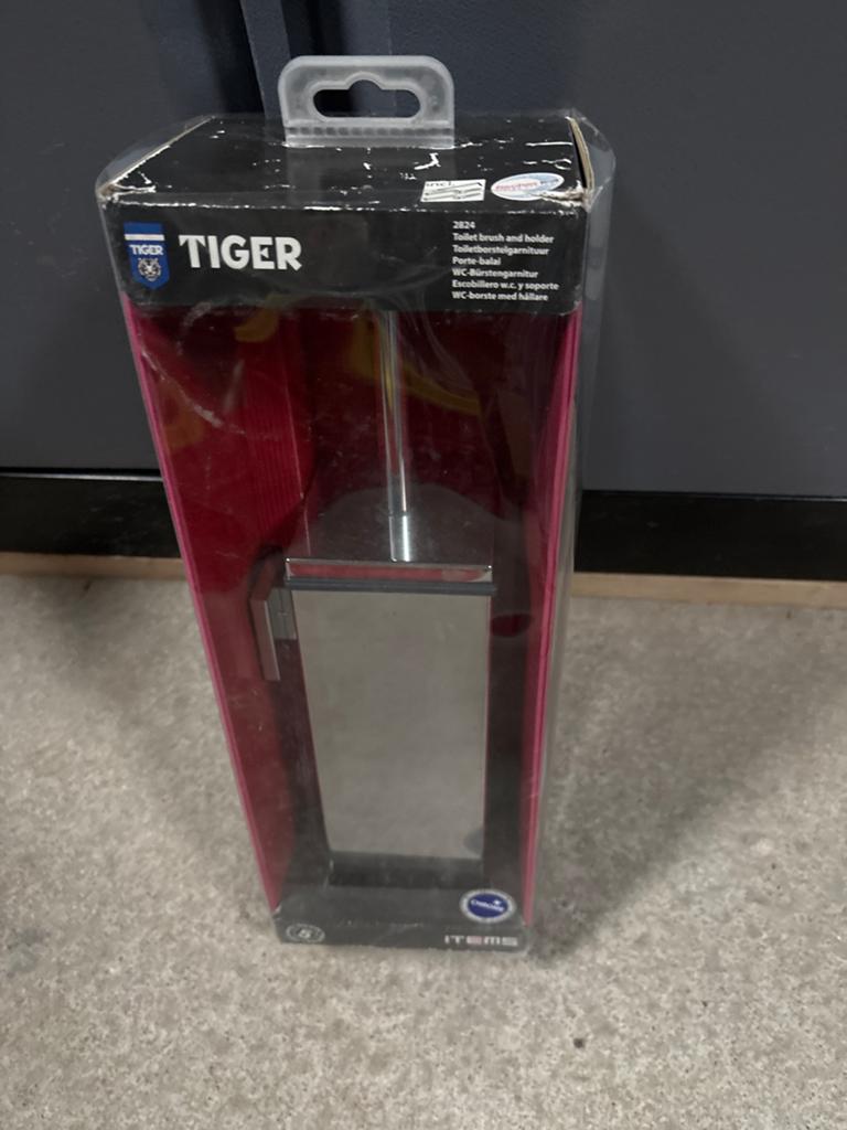Nieuwe Tiger WC-borstel/houder (chroom), Ophalen of Verzenden, Nieuw, Overige kleuren, Overige typen