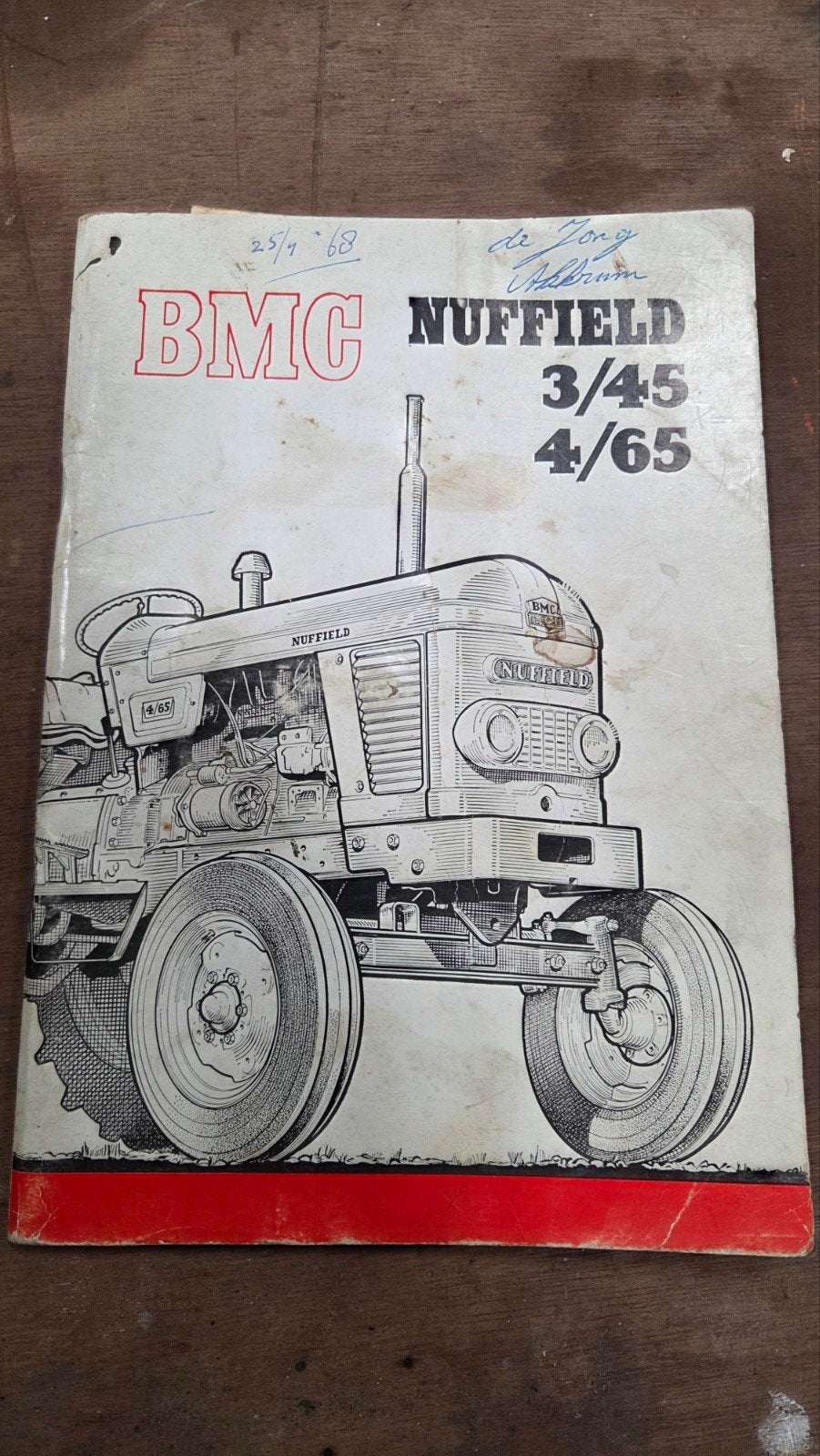Nuffield 3/45 4/65 instructieboek, Ophalen of Verzenden, Gelezen