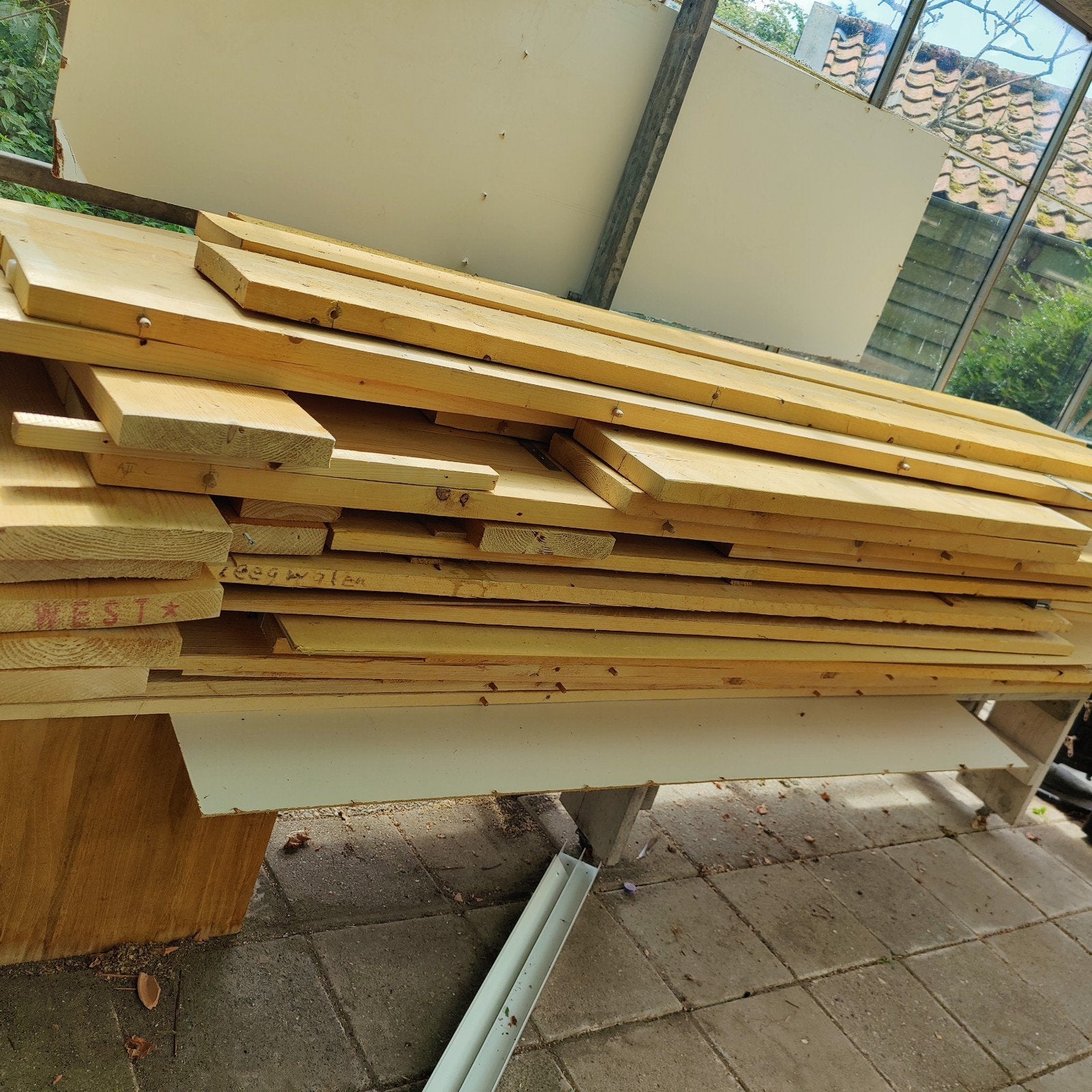 Steigerplanken 2/3,5 cm dik, 20 cm breed, diverse lengtes, Doe-het-zelf en Verbouw, Hout en Planken, Minder dan 25 mm, Ophalen of Verzenden
